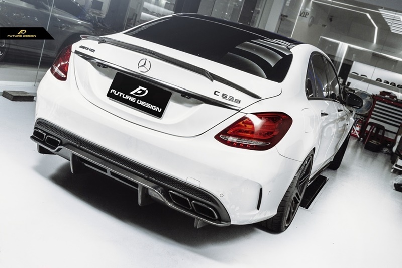W205 C63 Sedan- PSM style Carbon Rear Diffuser 04